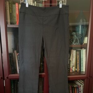 Charcoal gray straight leg pants